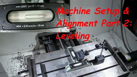 how to level cnc machine